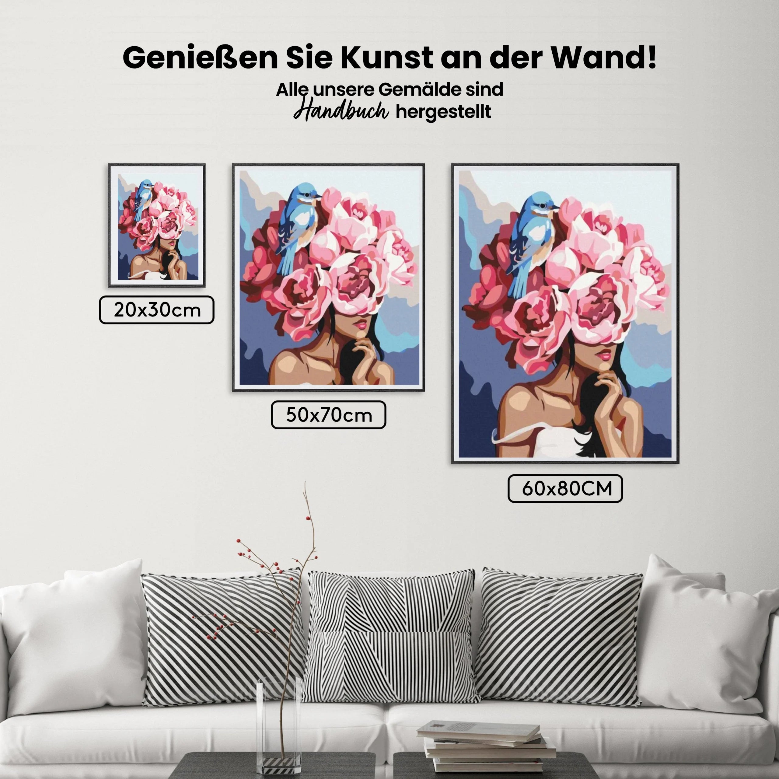 Malen nach Zahlen – Mädchen Flowerhead