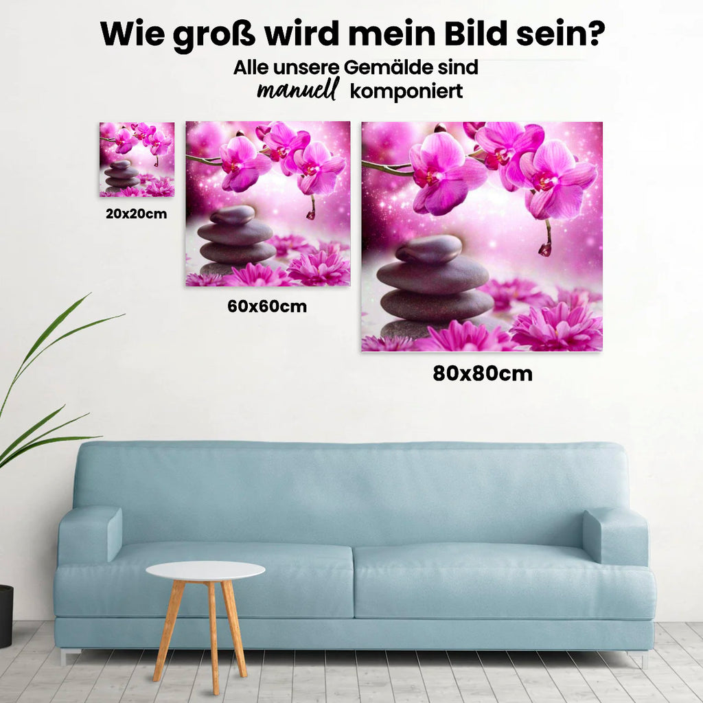 Malen nach Zahlen – Magische Blumen