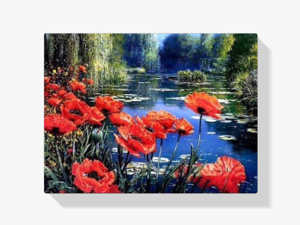 Malen nach Zahlen – Ode Blumen am See