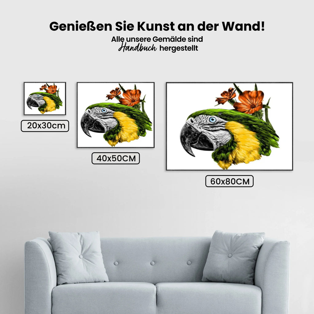 Malen nach Zahlen – Parrot Close