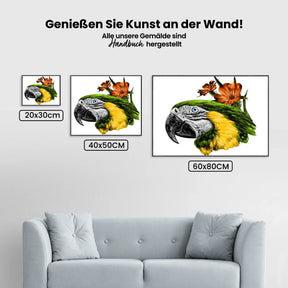 Malen nach Zahlen – Parrot Close