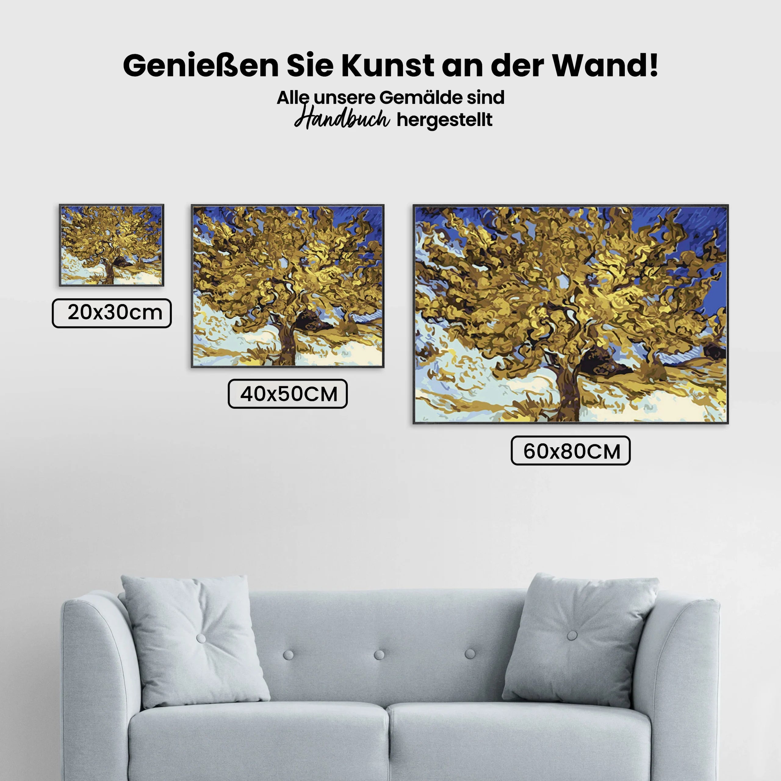 Malen nach Zahlen – Prächtige Bäume Van Gogh