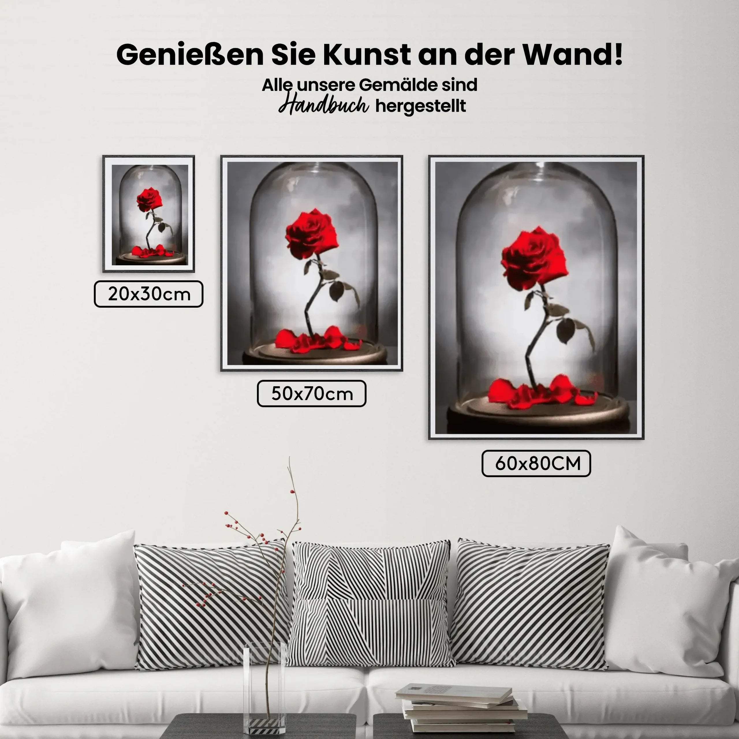 Malen nach Zahlen – Rose in Vase