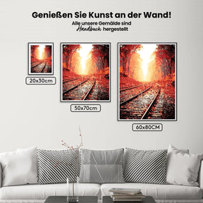 Malen nach Zahlen – Schienen