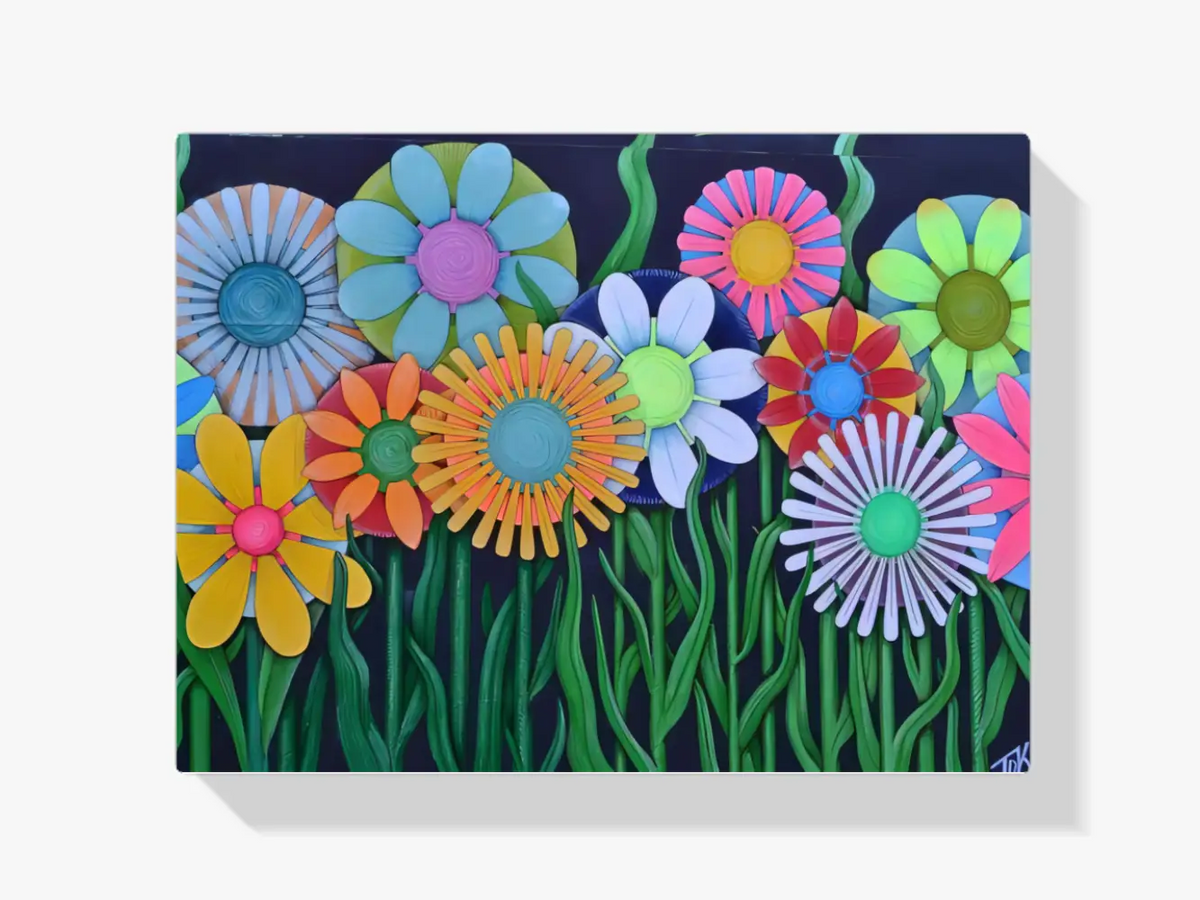 Malen nach Zahlen – Schöne Blumenzeichnung