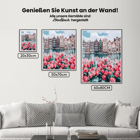 Malen nach Zahlen – Schöne Tulpen