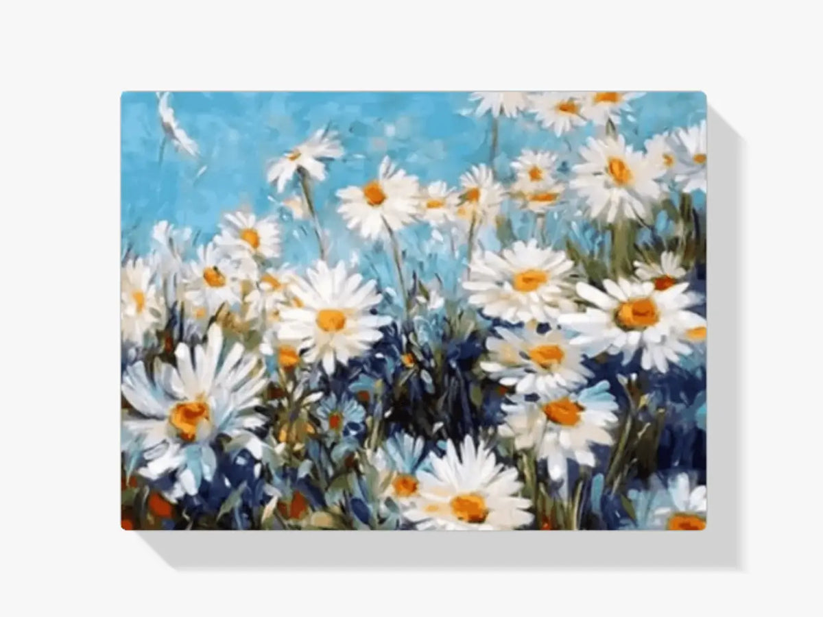 Malen nach Zahlen – Schöne weiße Blumen