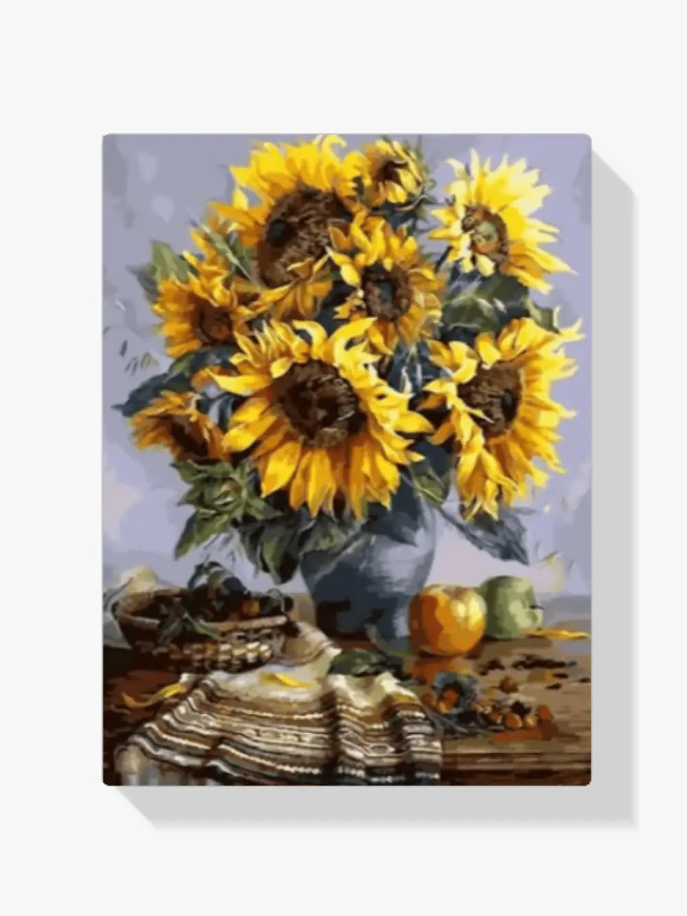 Malen nach Zahlen – Sonnenblumen in der Vase