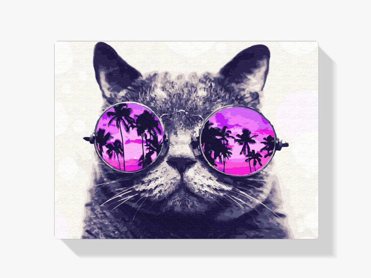 Malen nach Zahlen – Stilvolle Katze