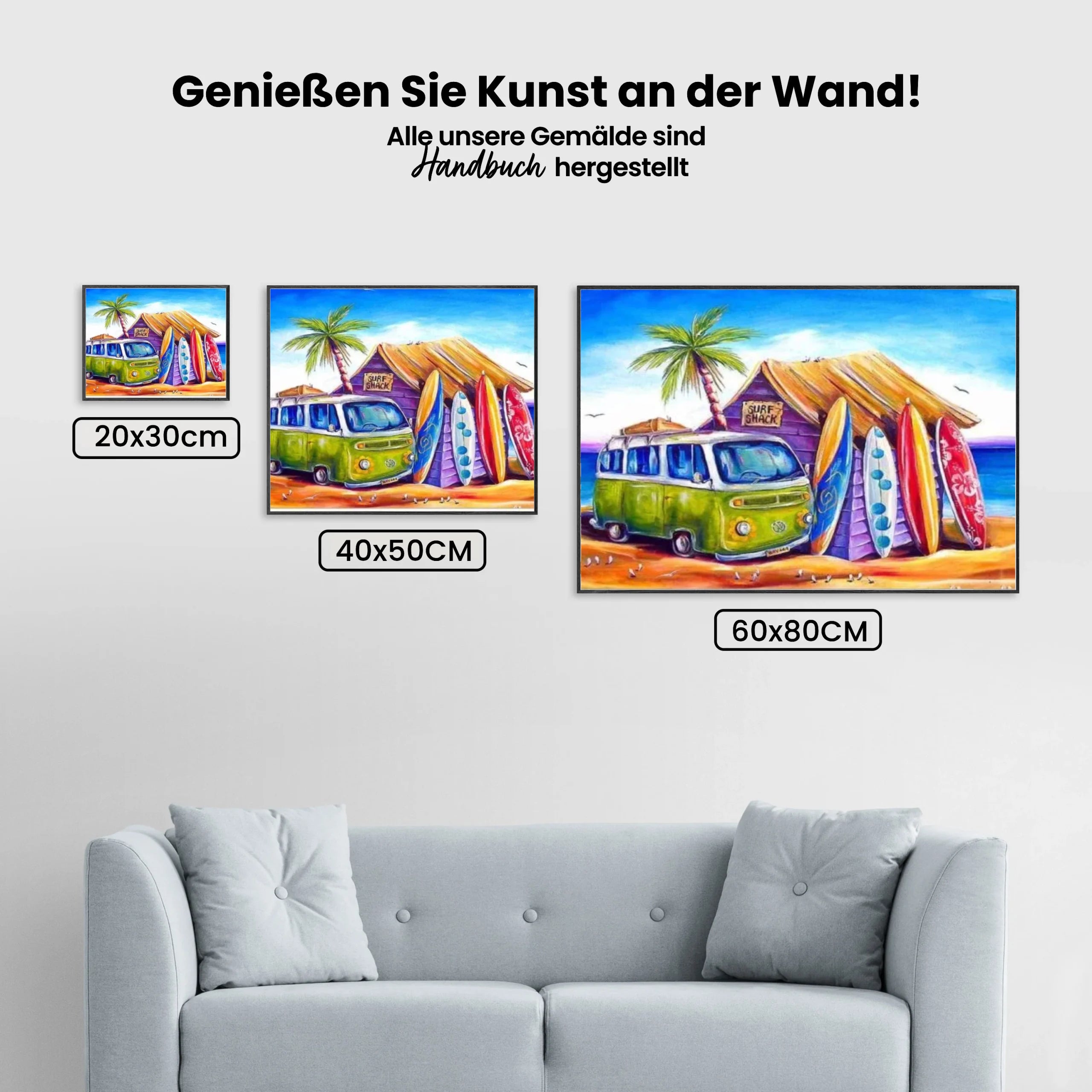 Malen nach Zahlen – Surfen