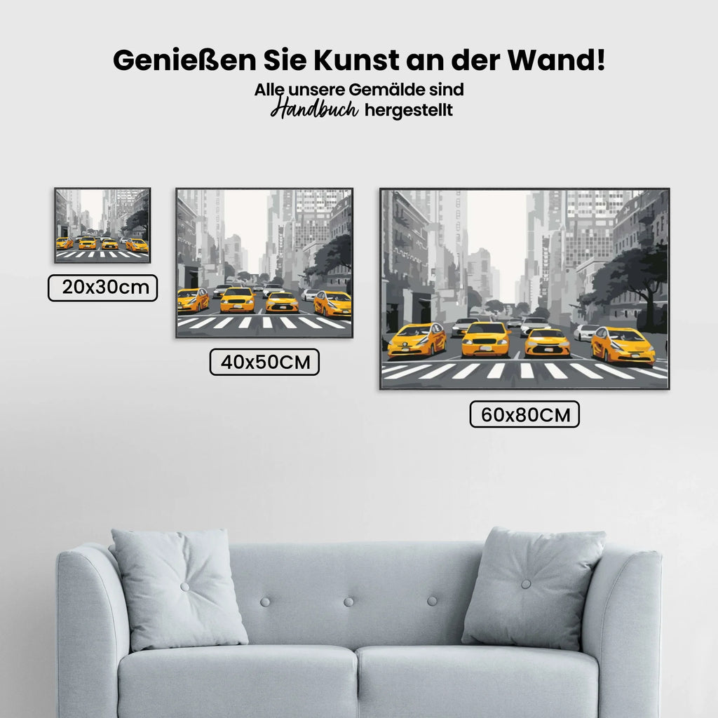 Malen nach Zahlen – Taxi in New York City