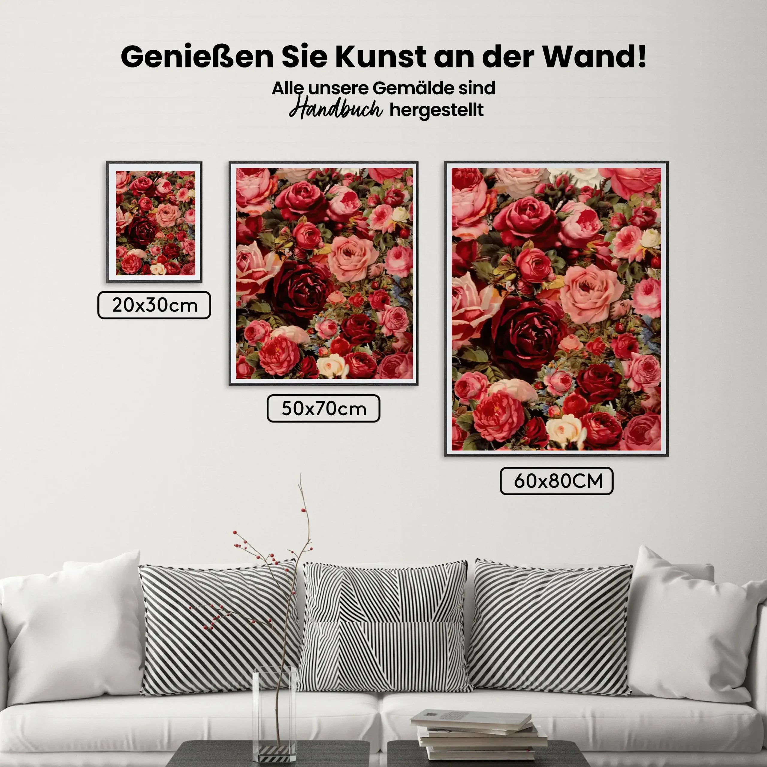 Malen nach Zahlen – Verschiedene Blumen