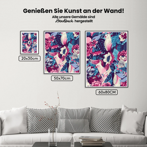 Malen nach Zahlen – Vögel und Blumen