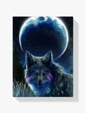 Malen nach Zahlen – Vollmond Wolf