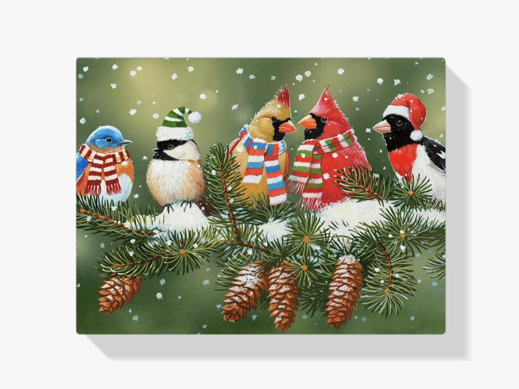 Malen nach Zahlen – Weihnachtsvögel