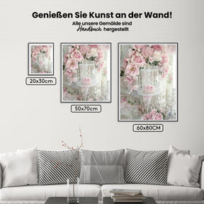 Malen nach Zahlen – Weißer Strauß