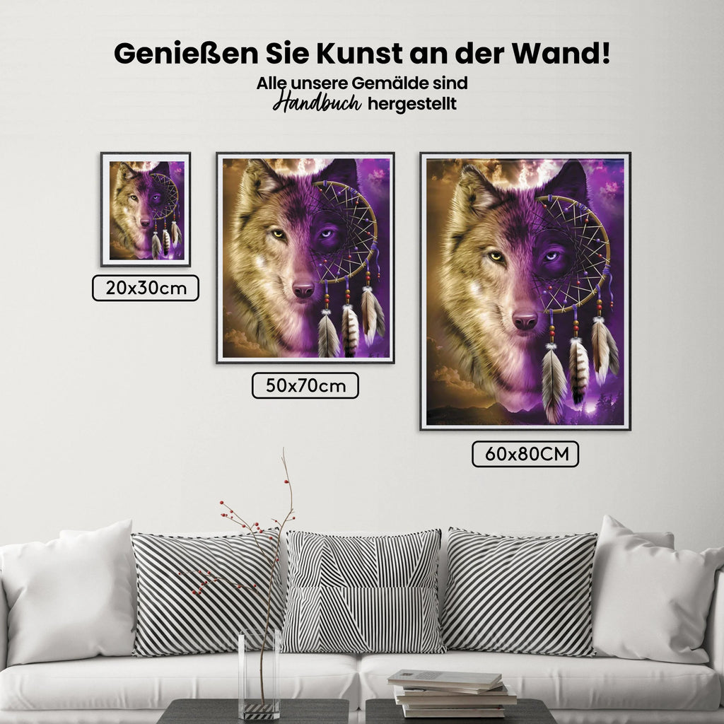 Malen nach Zahlen – Wolf Traum