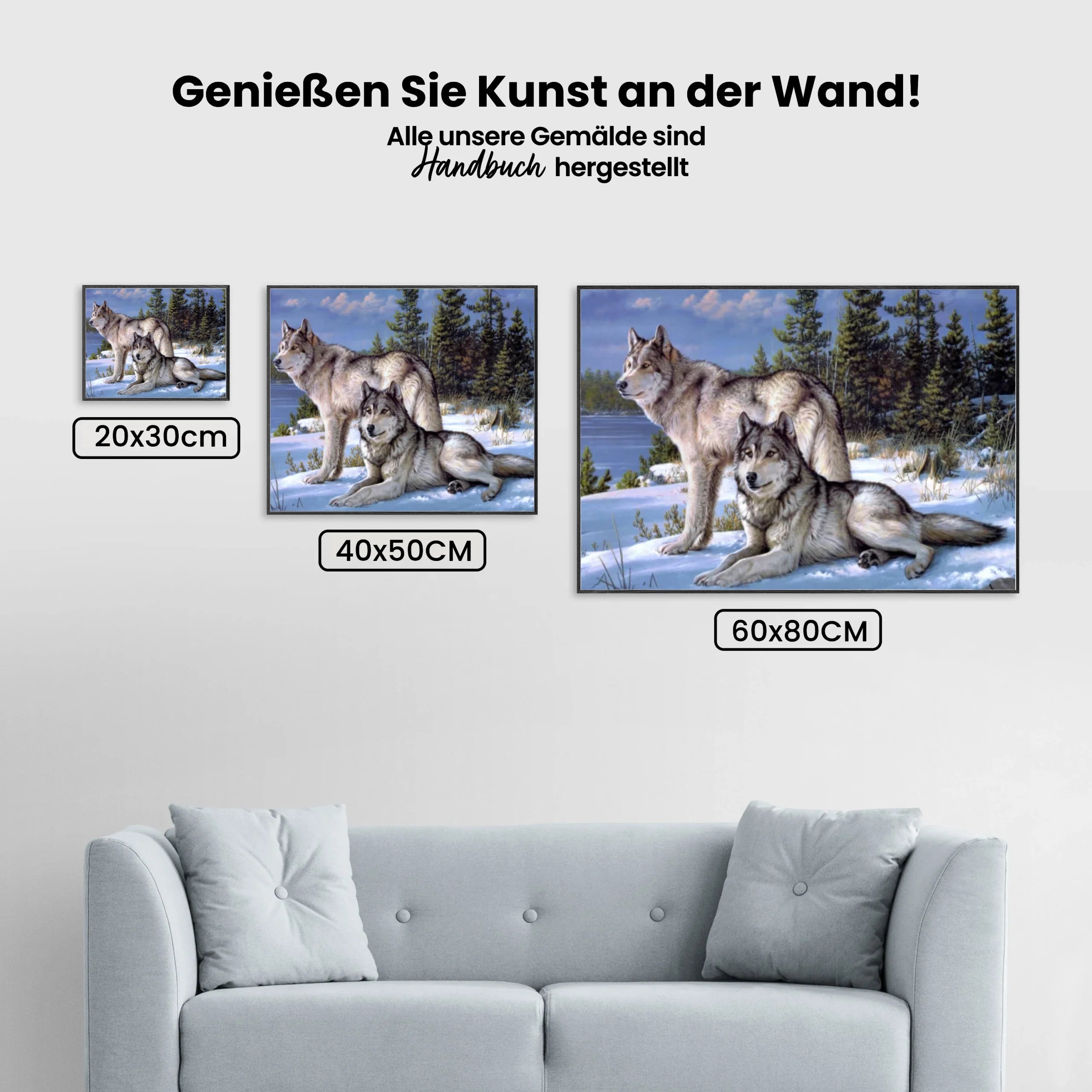 Malen nach Zahlen – Wolfspaar