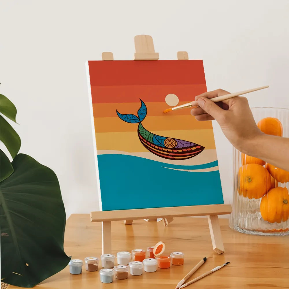 Malen nach Zahlen - 6 Mini-Gemälde | Enredo oceánico-Set