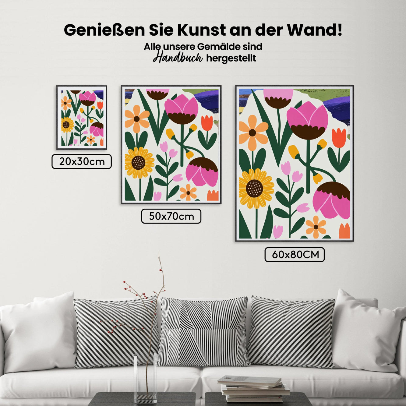 Malen nach Zahlen - Abstrakte Blume 2