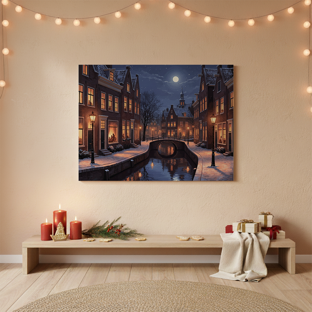 Malen nach Zahlen - Angenehmer Abend in Haarlem