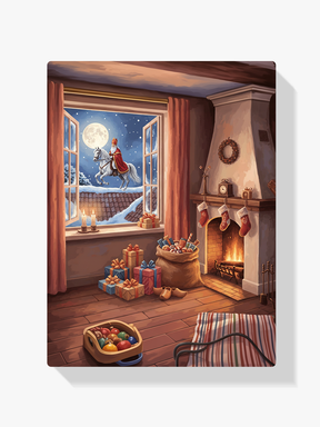 Malen nach Zahlen - Ankunft des Weihnachtsmanns