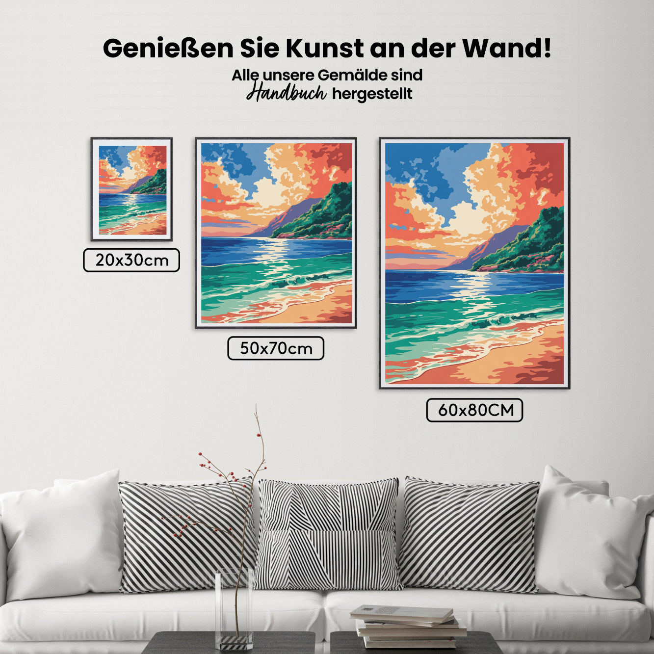 Malen nach Zahlen - Azurblaue Hitzewelle