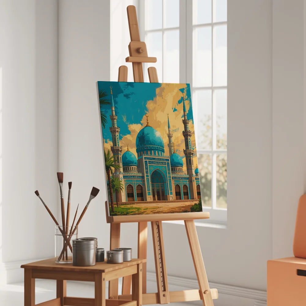 Malen nach Zahlen - Azure Moschee Eleganz