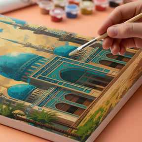 Malen nach Zahlen - Azure Moschee Eleganz