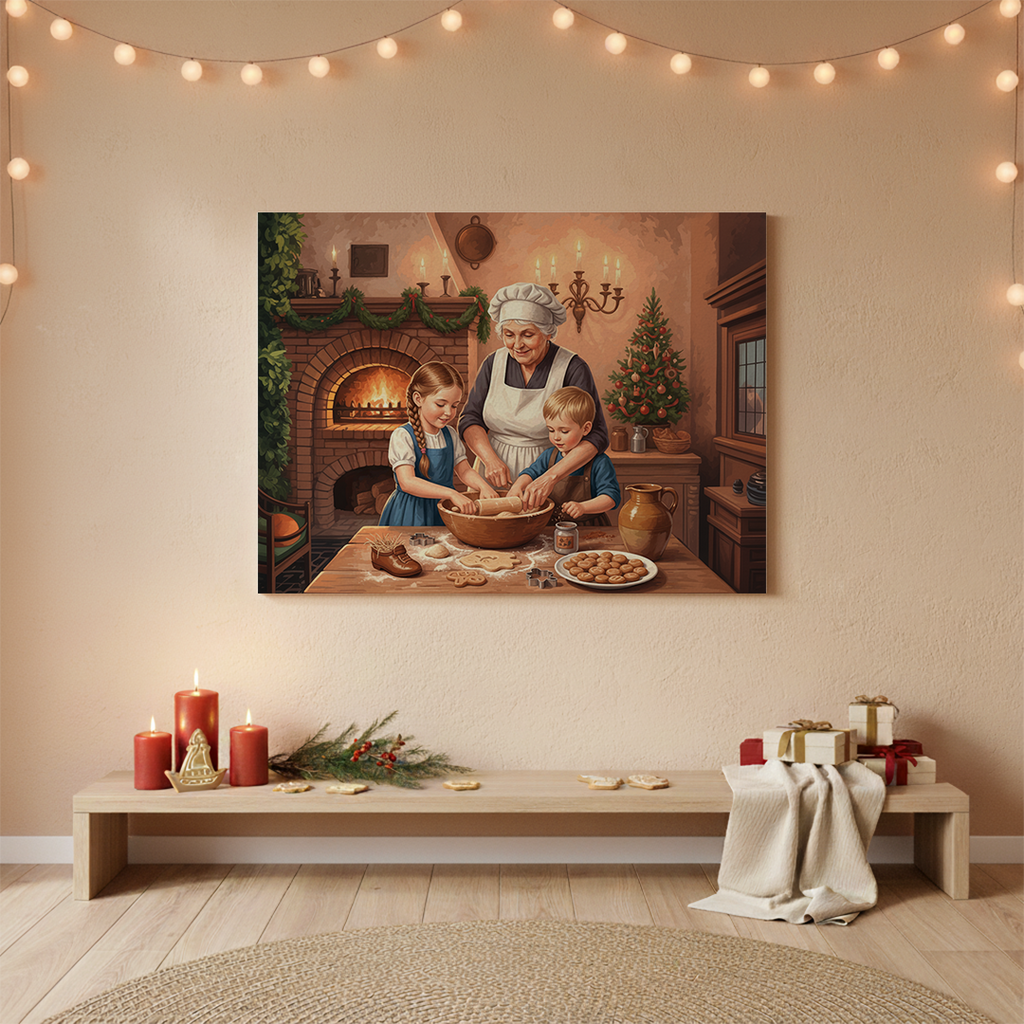 Malen nach Zahlen - Backen für den Weihnachtsmann