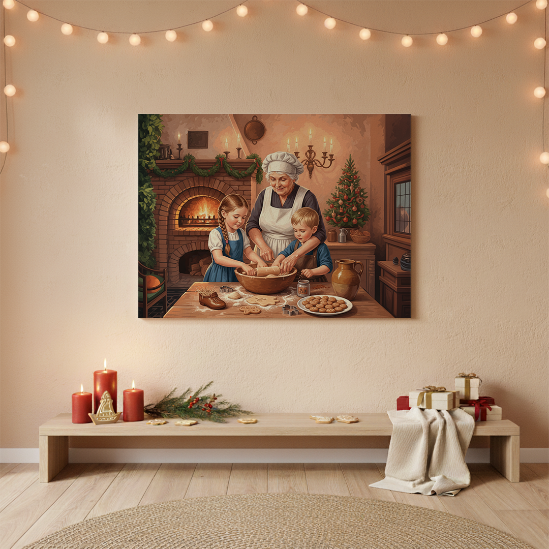 Malen nach Zahlen - Backen für den Weihnachtsmann