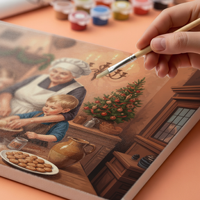 Malen nach Zahlen - Backen für den Weihnachtsmann