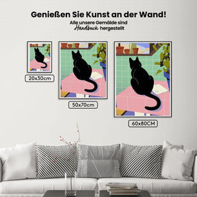 Malen nach Zahlen - Badekatze