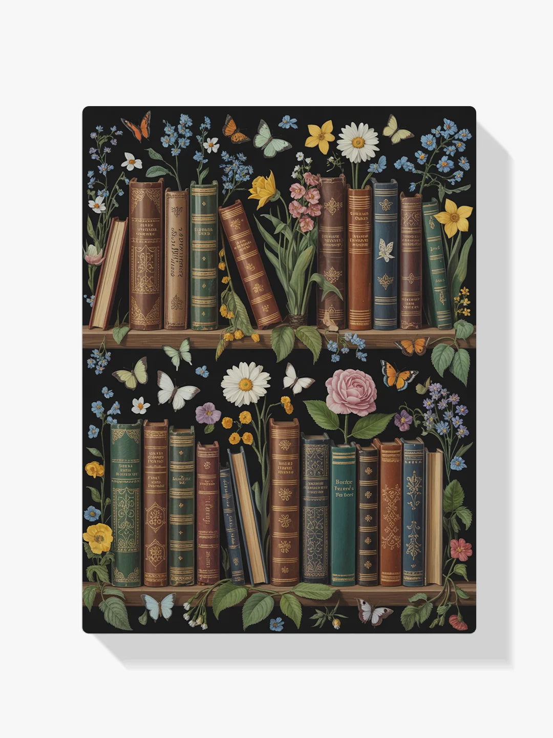 Malen nach Zahlen - Bausatz Bücherregal Dunkler Stapel