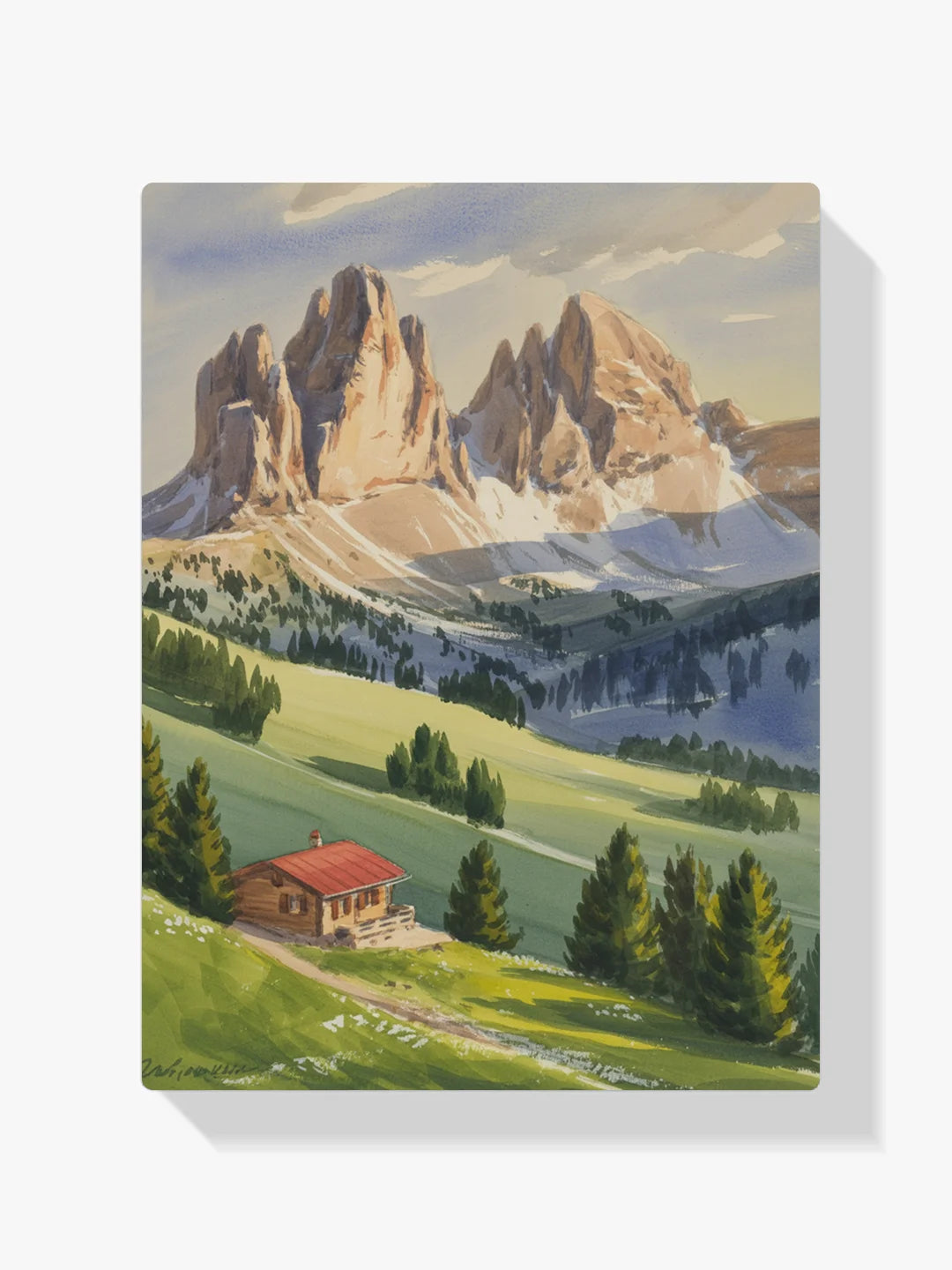 Malen nach Zahlen - Berglandschaft