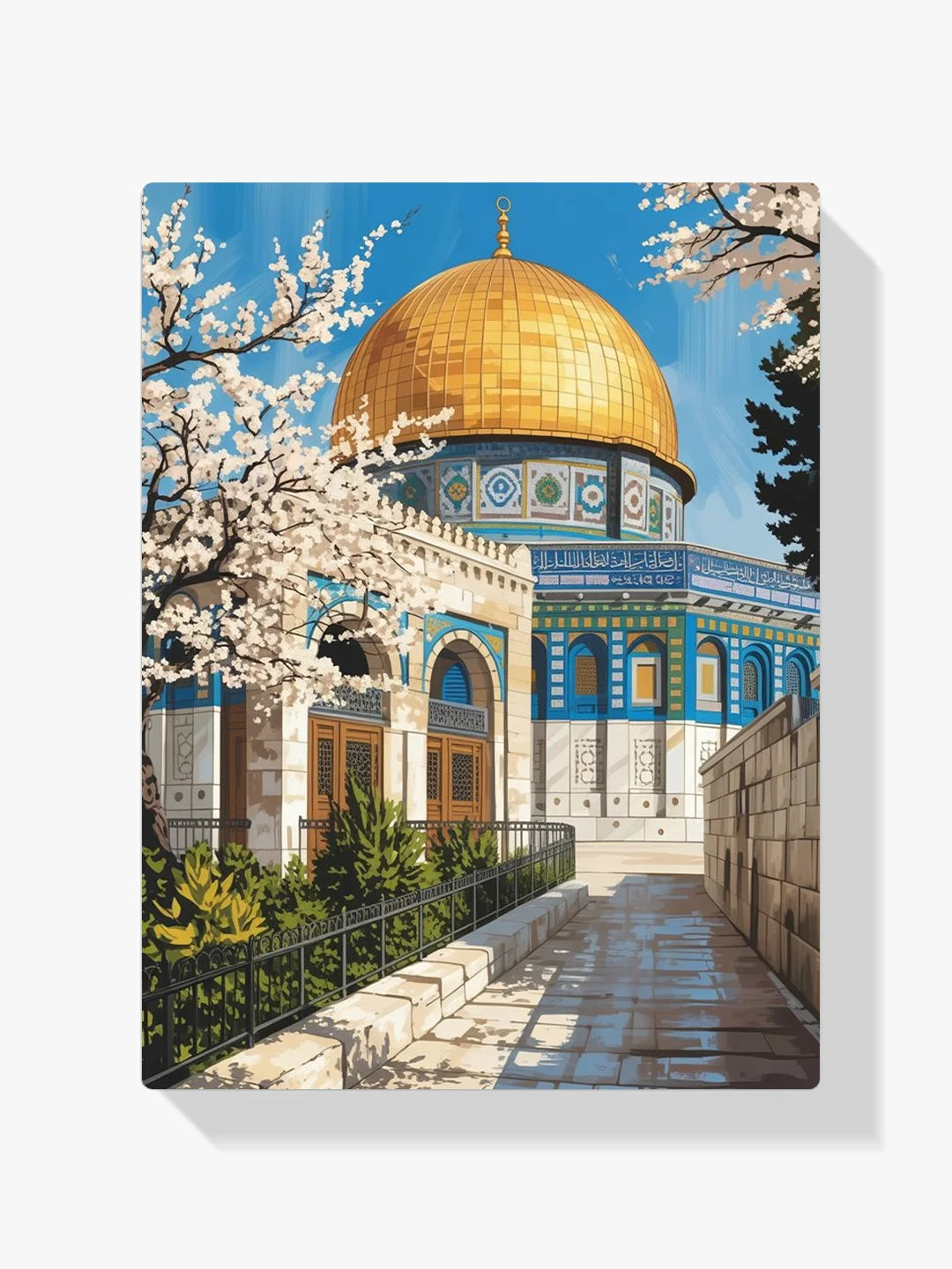 Malen nach Zahlen - Blüten von Al-Quds