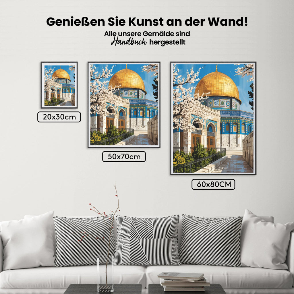 Malen nach Zahlen - Blüten von Al-Quds