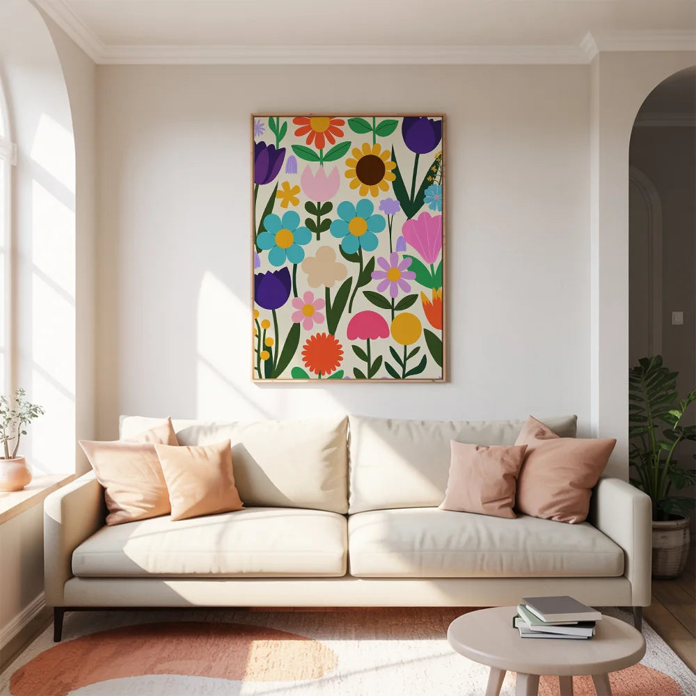 Malen nach Zahlen - Boho-Blumen-Botanik