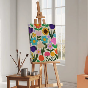 Malen nach Zahlen - Boho-Blumen-Botanik