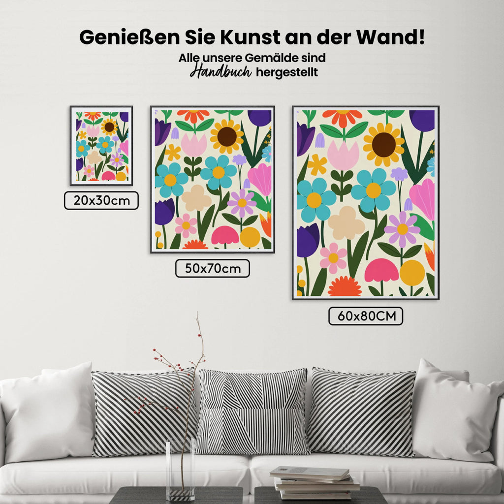 Malen nach Zahlen - Boho-Blumen-Botanik
