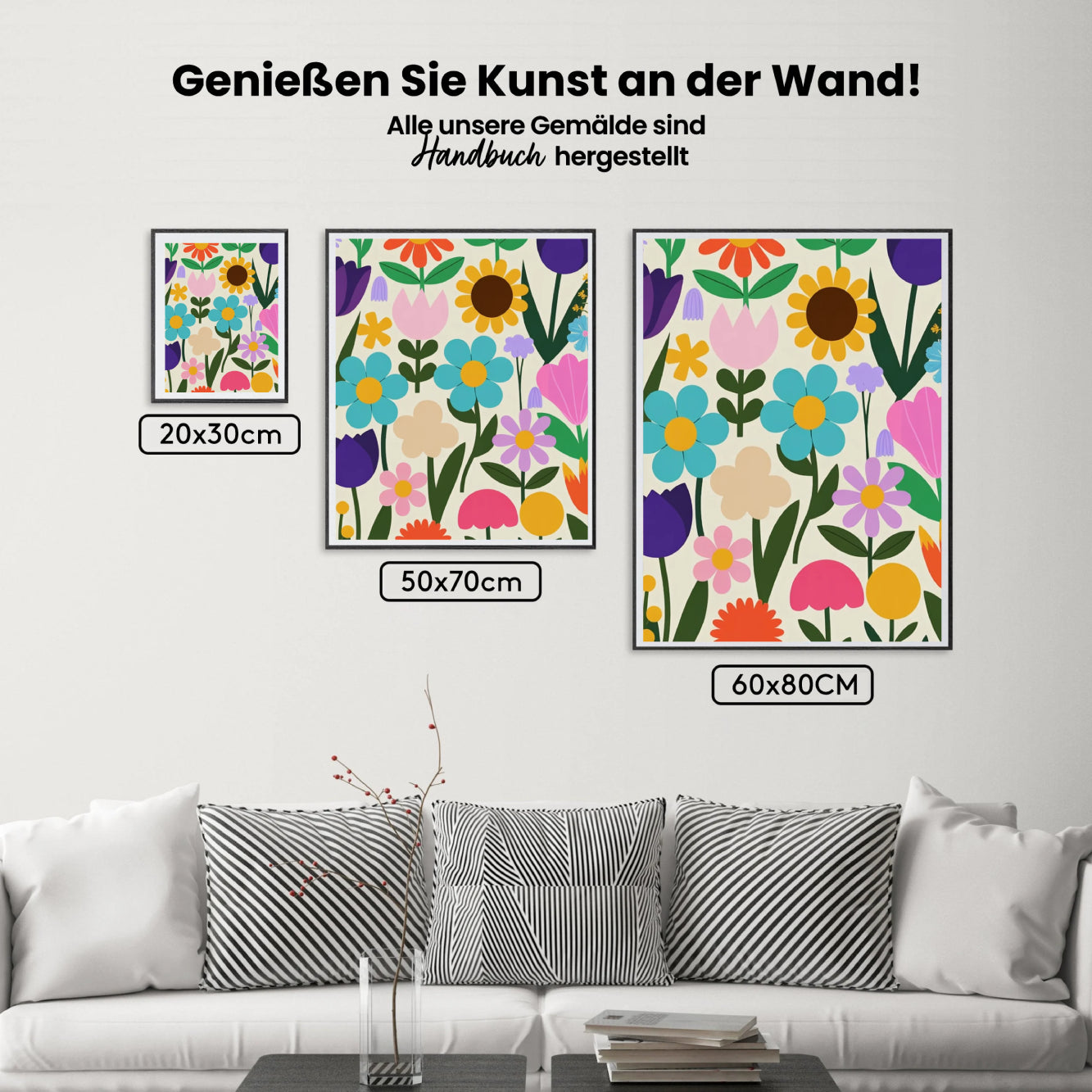Malen nach Zahlen - Boho-Blumen-Botanik