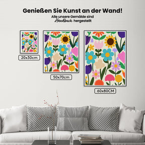 Malen nach Zahlen - Boho-Blumen-Botanik