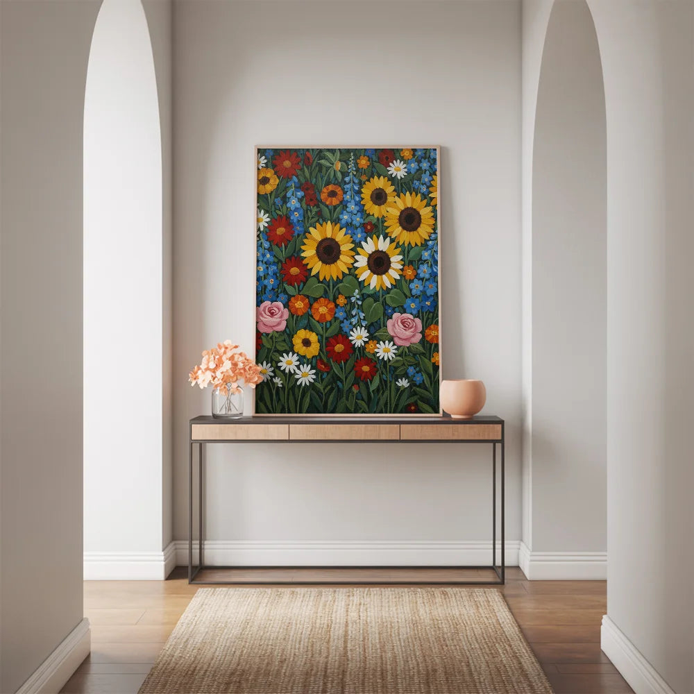 Malen nach Zahlen - Boho-Blumenmuster