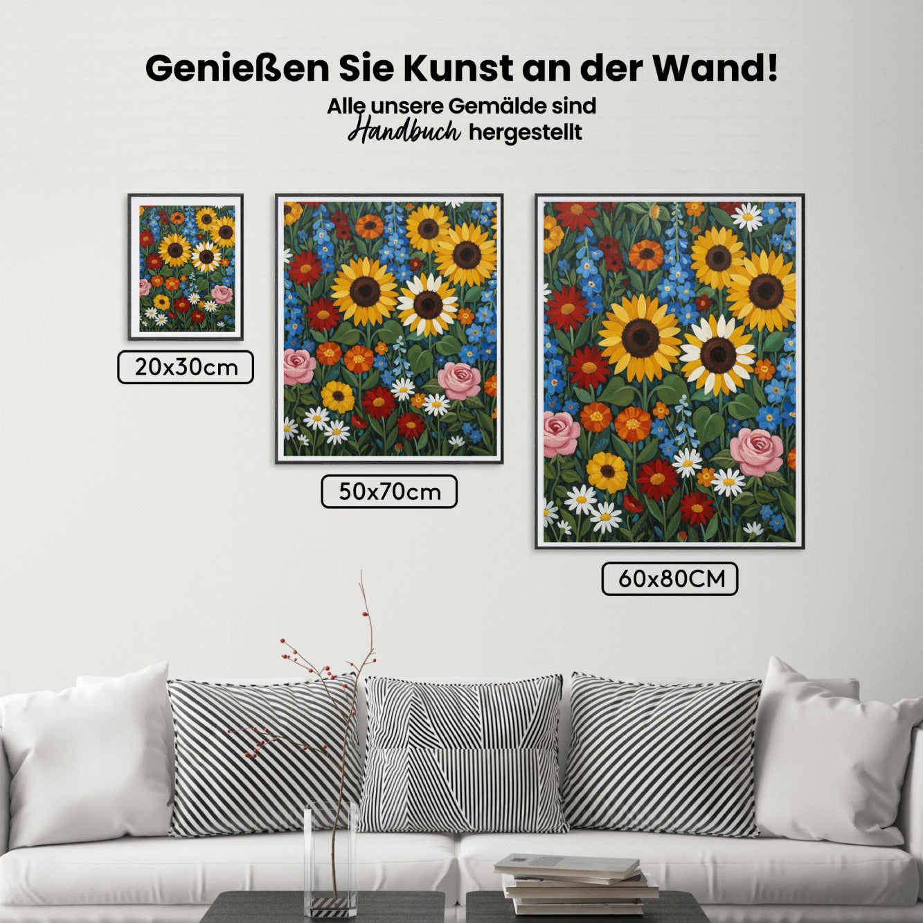 Malen nach Zahlen - Boho-Blumenmuster