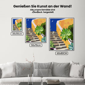Malen nach Zahlen - Boho-Illustration Botanisch