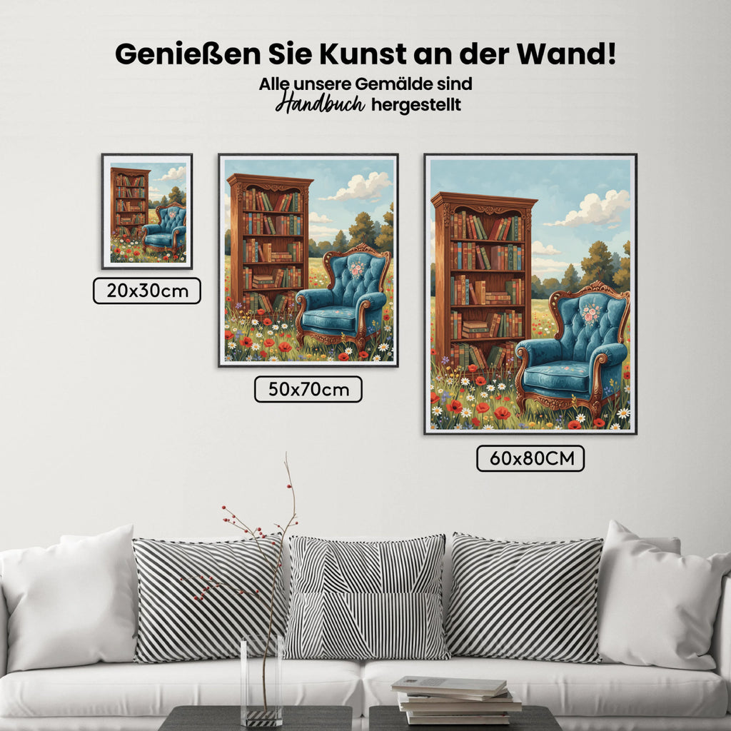 Malen nach Zahlen - Bücherliebhaber