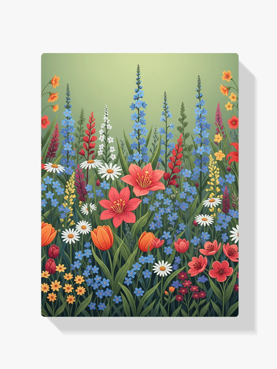 Malen nach Zahlen - Bunte Wildblume