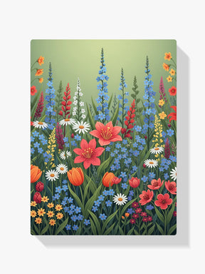 Malen nach Zahlen - Bunte Wildblume