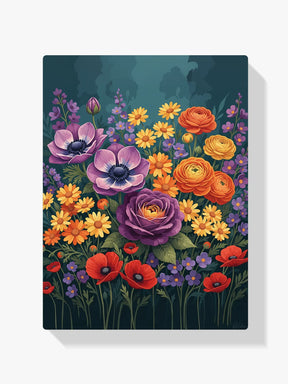 Malen nach Zahlen - Bunte Wildblume