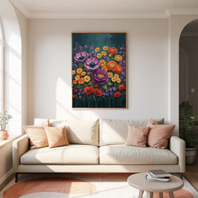 Malen nach Zahlen - Bunte Wildblume